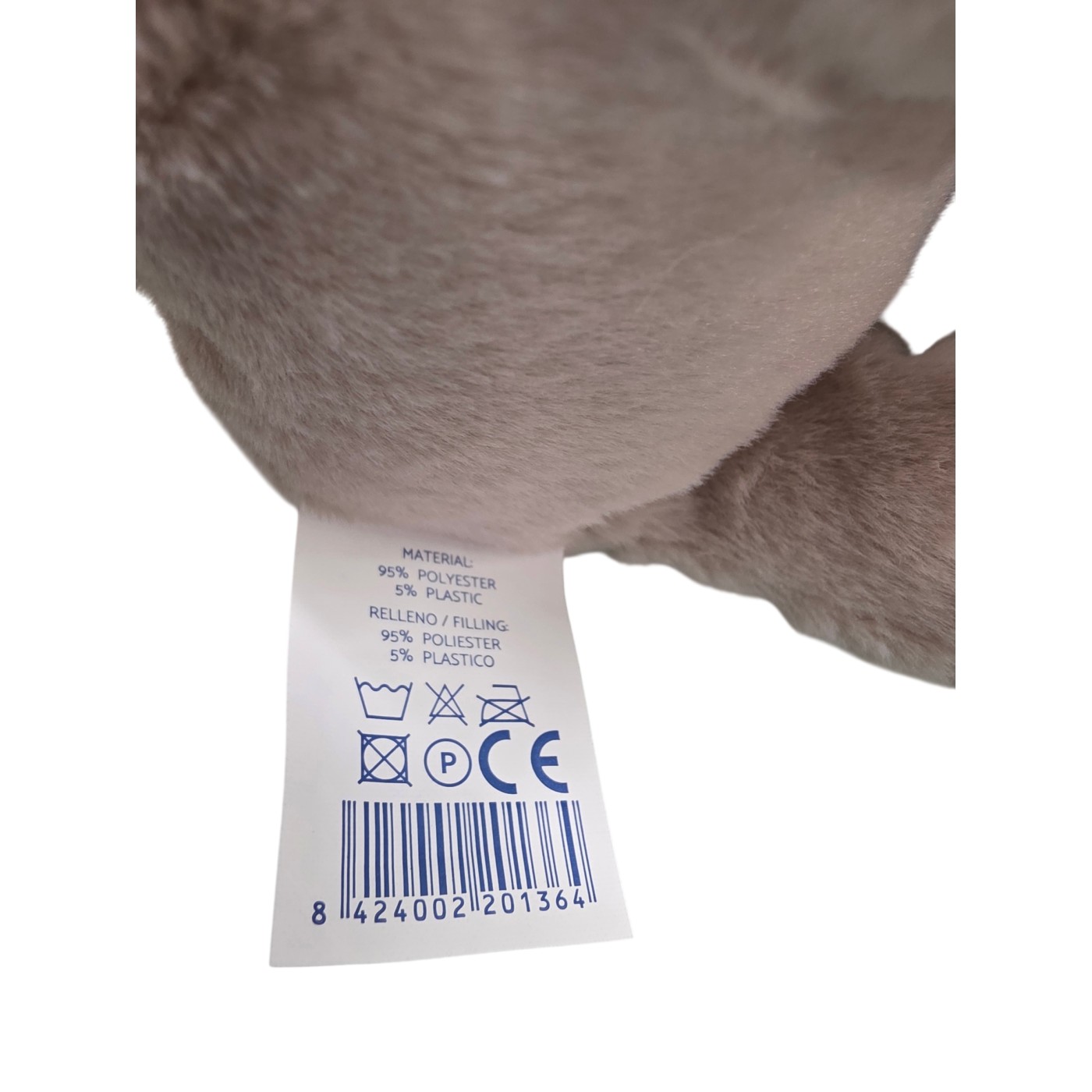 Peluche de Perro Gris